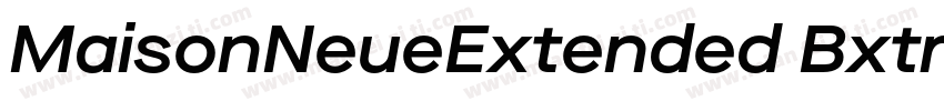 MaisonNeueExtended BxtraBold字体转换